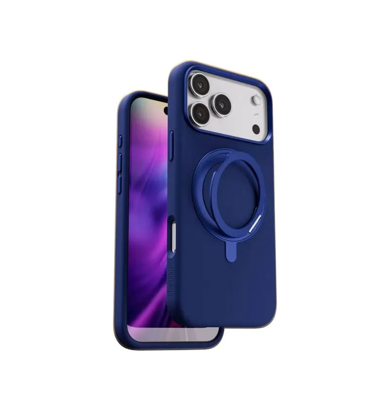 Blupebble RINGFLEX MagSafe Rotatable Kickstand Silicone Case for iPhone 17 Pro Max