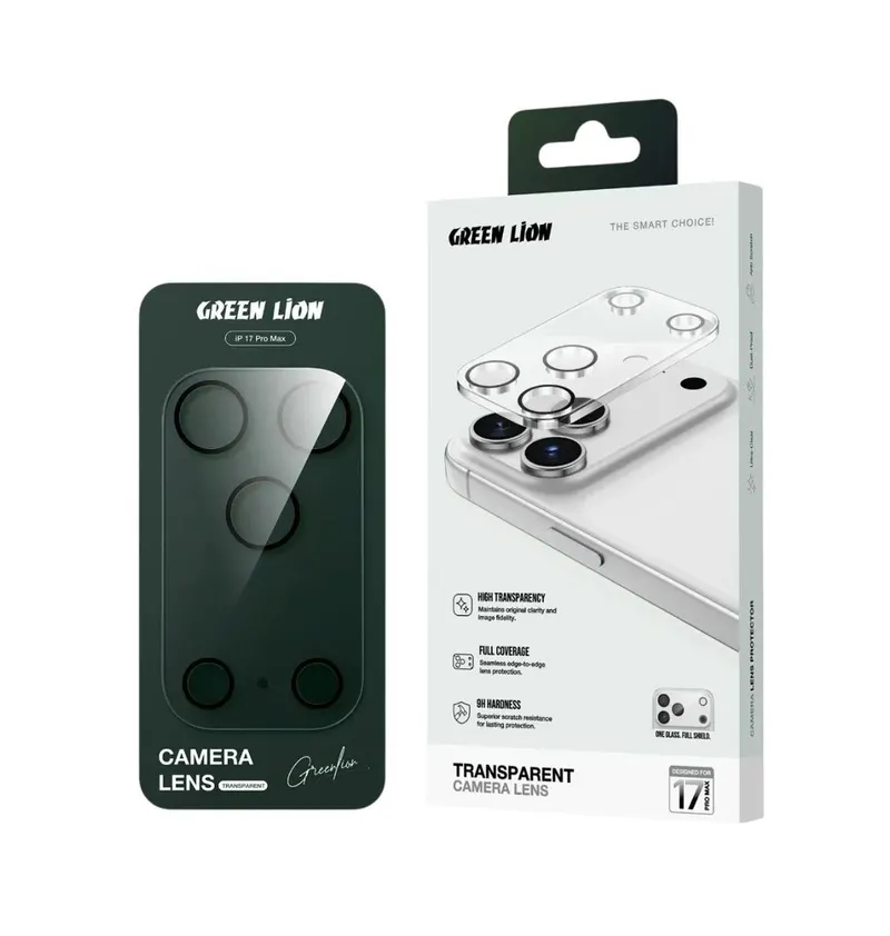 Green Lion Transparent Camera Lens for iPhone 17 Pro max