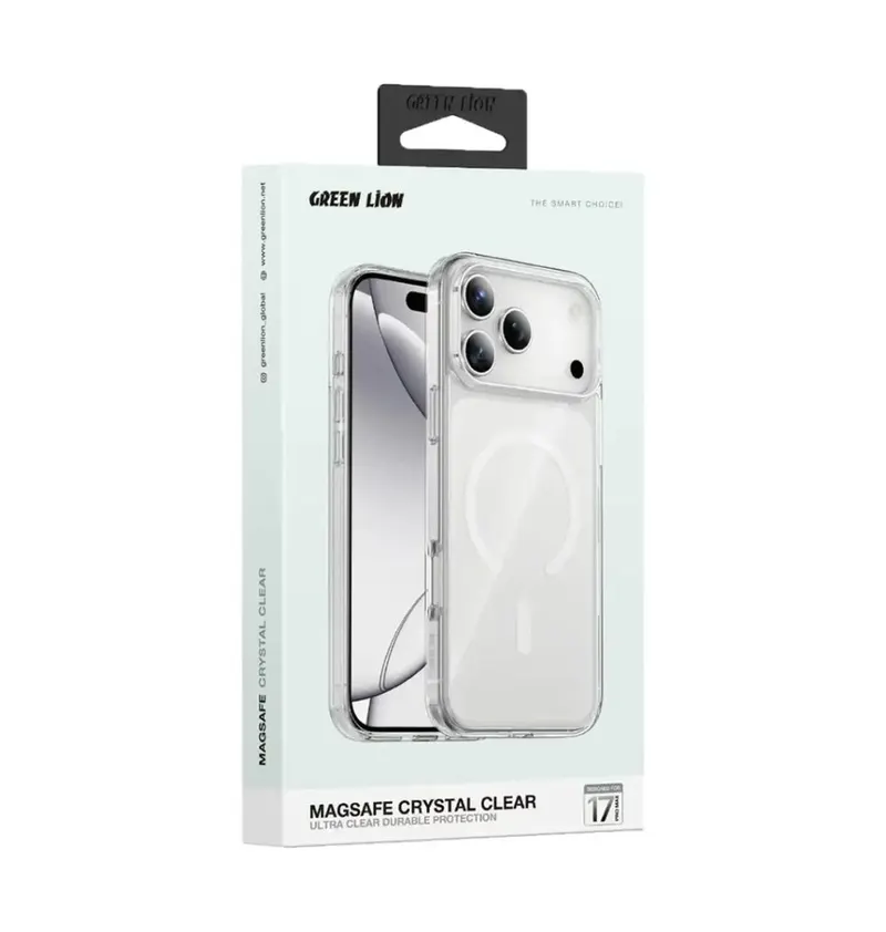 Green Lion MagSafe Crystal Clear Case for iPhone 17 Series