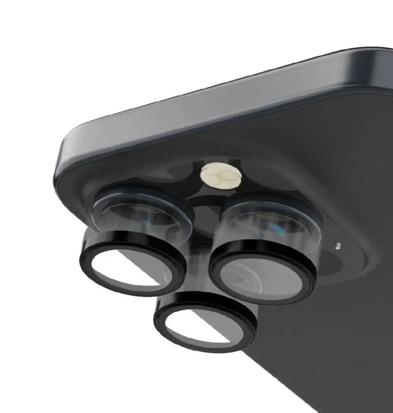 Levelo Lucent Trio 9H Hardness Camera Lens Protector for iPhone 15 Pro Max / 15 Pro