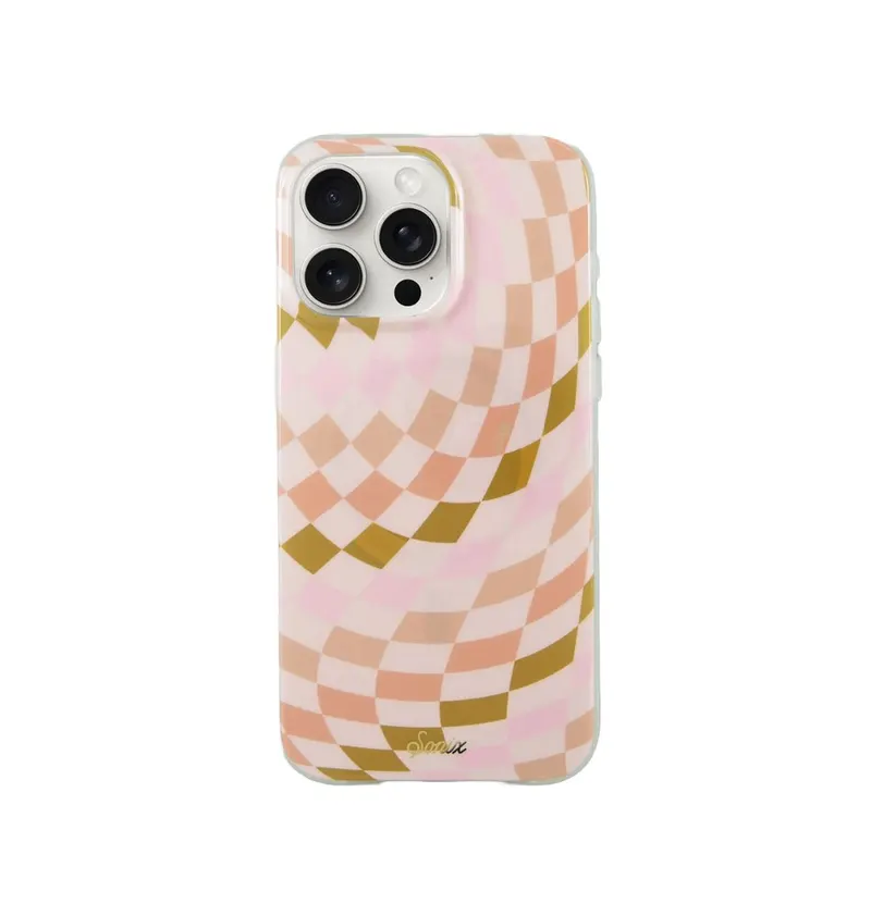 Sonix Checkered Neutrals MagSafe Compatible Case for iPhone 15 Pro/Pro Max