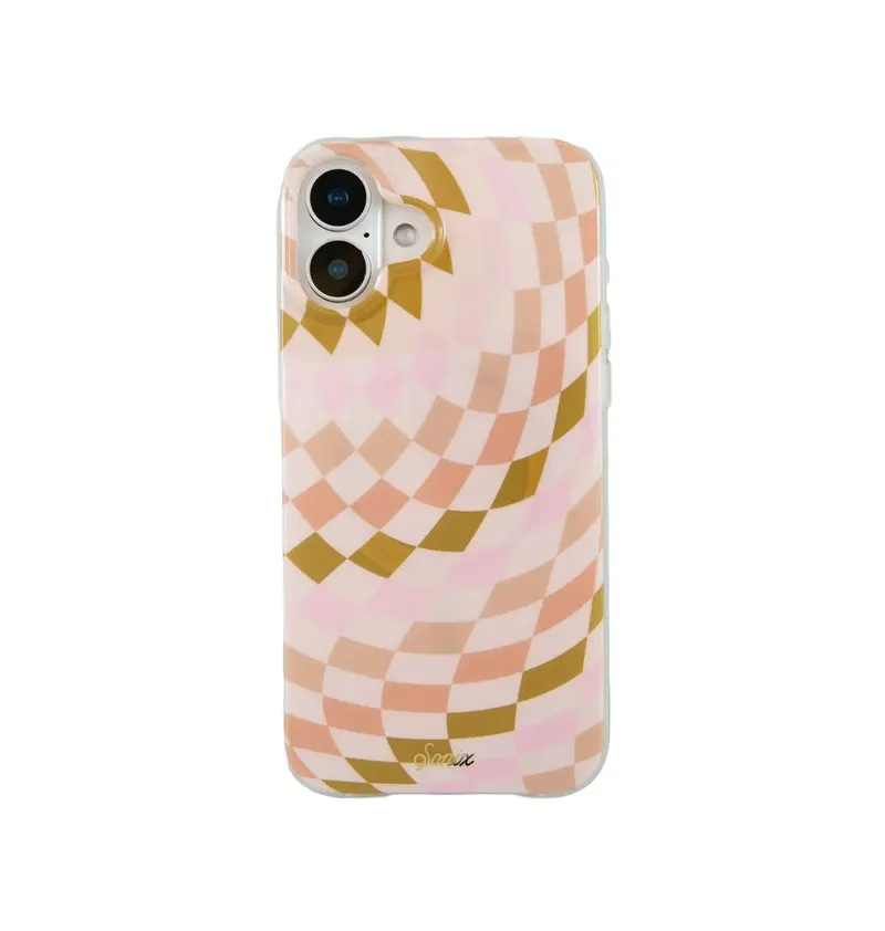 Sonix Checkered Neutrals MagSafe Compatible Case for iPhone 16/16 Plus