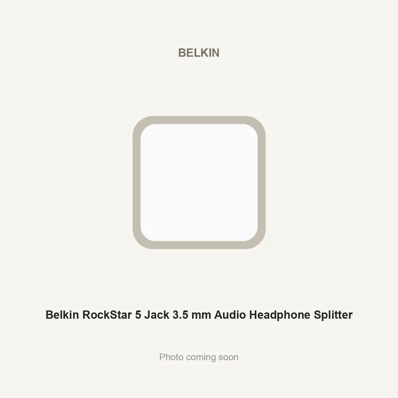 Belkin RockStar 5 Jack 3.5 mm Audio Headphone Splitter