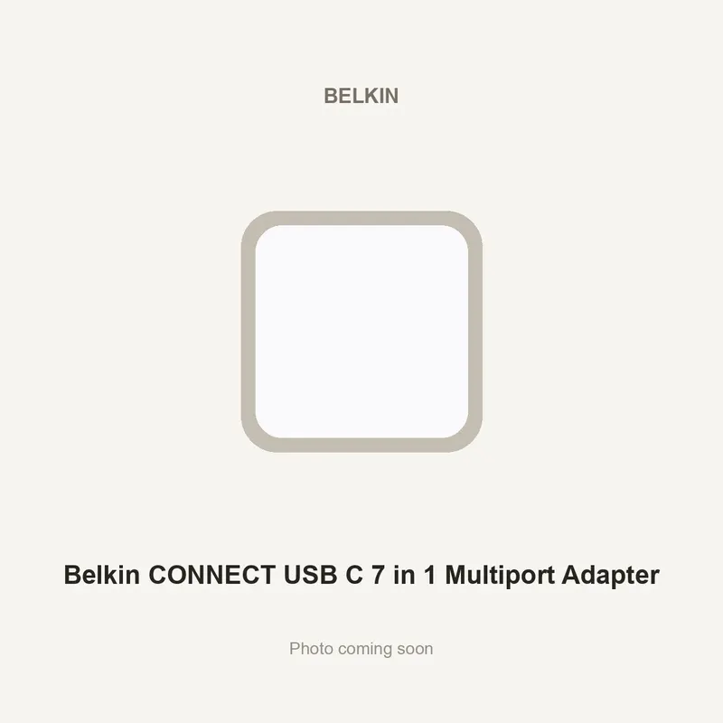 Belkin CONNECT USB C 7 in 1 Multiport Adapter