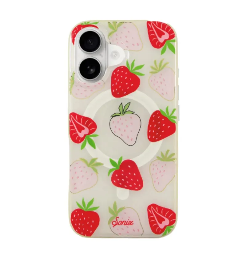 Sonix Wild Strawberries MagSafe Compatible Case for iPhone 16