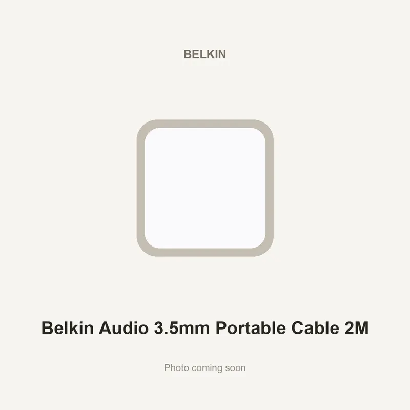 Belkin Audio 3.5mm Portable Cable 2M