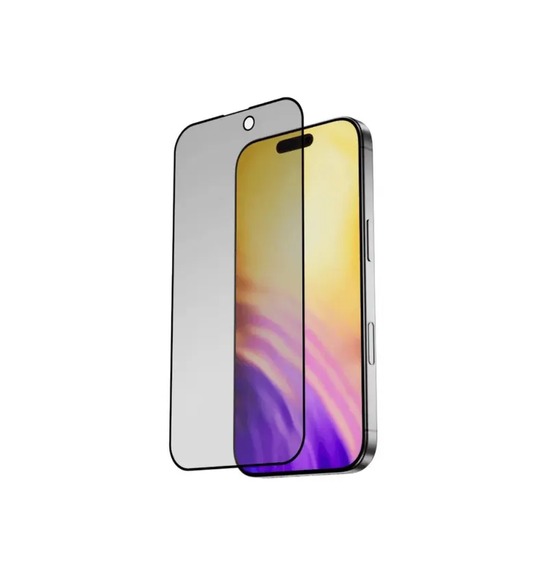 Blupebble Graphene Rock Series 2.5D Privacy Screen Protector With Applicator For iPhone 16 Series