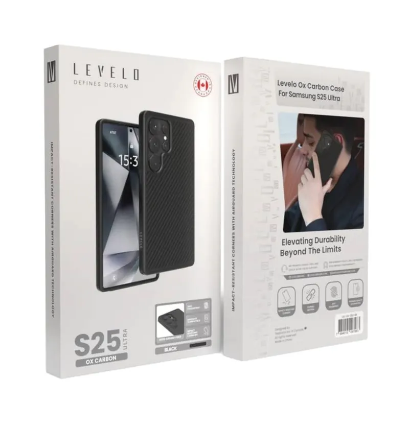 Levelo Ox Carbon Case for S25 Ultra