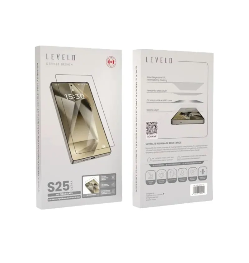 Levelo Anti Reflection Clear Glass for S25 Ultra