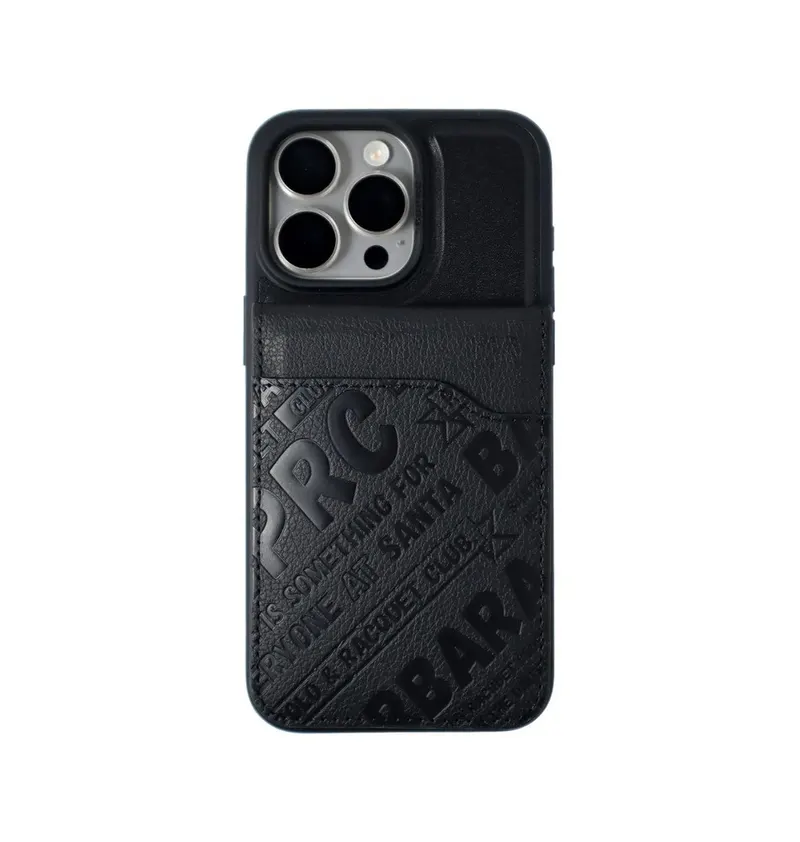 Santa Barbara Timothy Series Leather Case with Magnetic Card Holder for iPhone 15 Pro and Pro Max