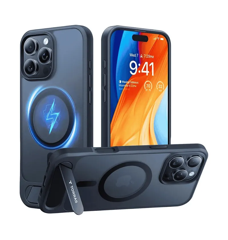 TORRAS Pstand Case For iPhone 16 Pro and iPhone 16 Pro Max