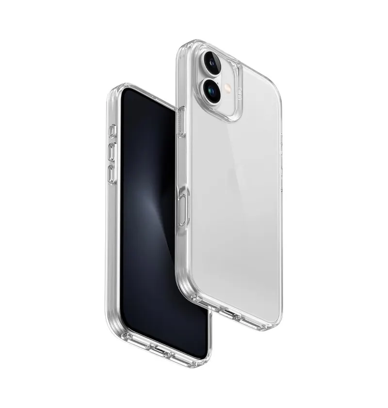 Uniq Air Fender Protective Clear Case for iPhone 16 and 16 Plus