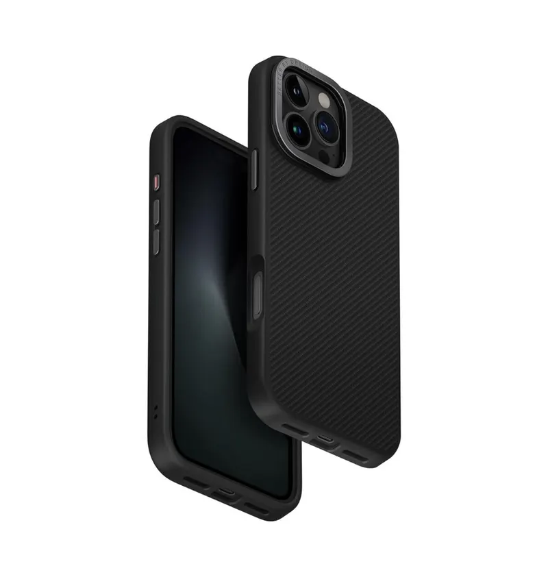 Uniq Keva Max Tough Aramid Case with Seamless Kickstand for iPhone 16 Pro and Pro Max
