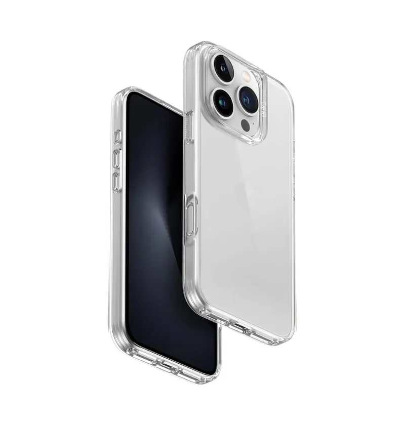 Uniq Air Fender Protective Clear Case for iPhone 16 Pro and Pro Max