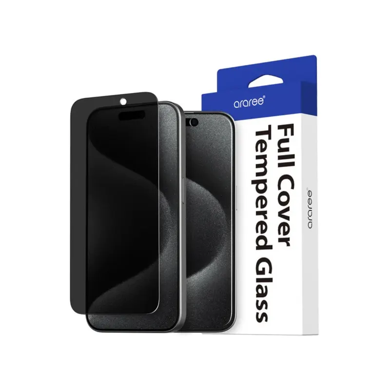Araree Core Privacy Tempered Glass for iPhone 15 Pro and Pro Max