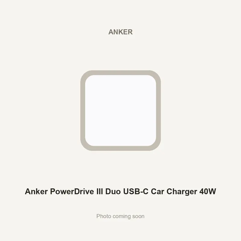 Anker PowerDrive III Duo USB-C Car Charger 40W