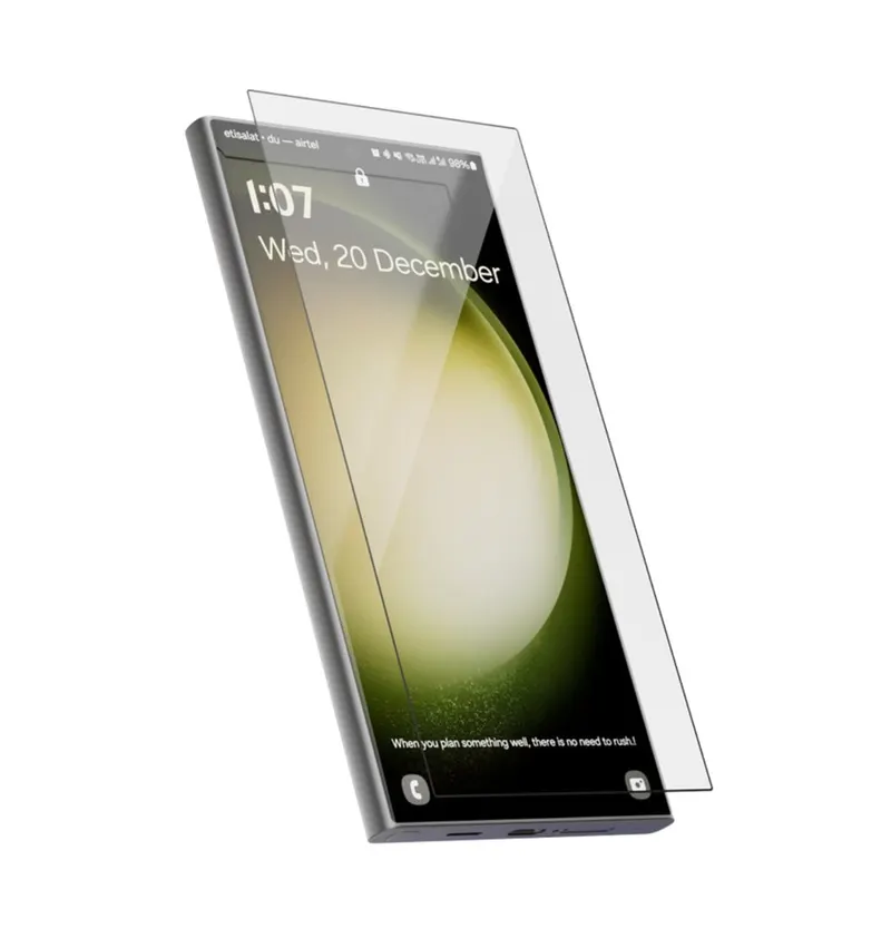 Levelo 3D Curved High Silicon Aluminum Glass HD Screen Protector For Samsung S24 Ultra