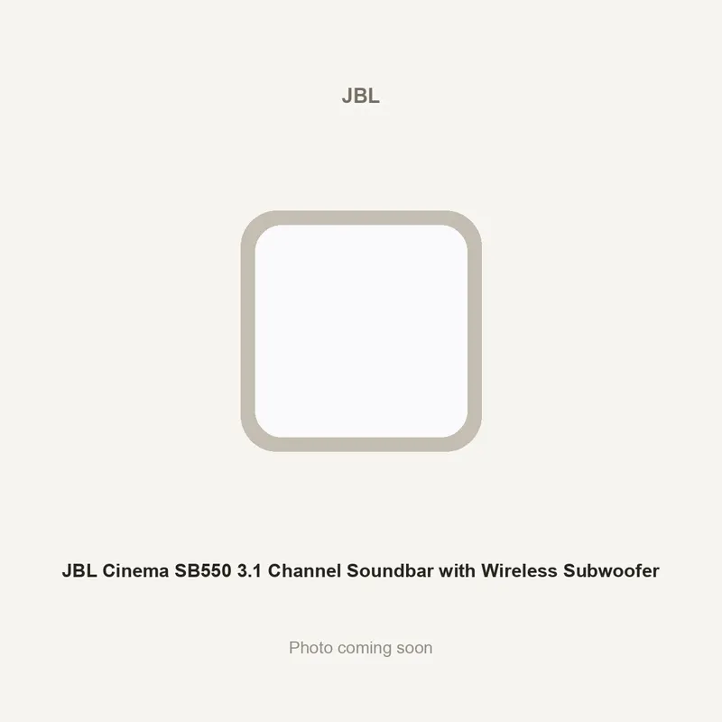 JBL Cinema SB550 3.1 Channel Soundbar with Wireless Subwoofer