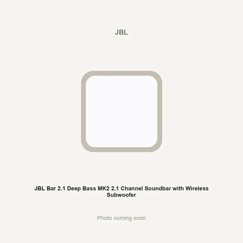 JBL Bar 2.1 Deep Bass MK2 2.1 Channel Soundbar with Wireless Subwoofer
