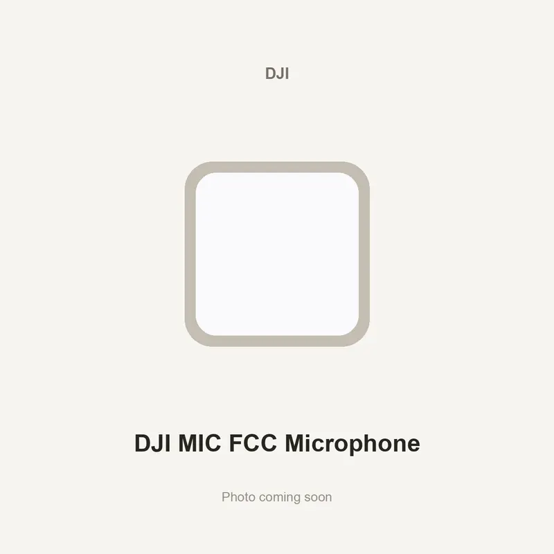 DJI MIC FCC Microphone