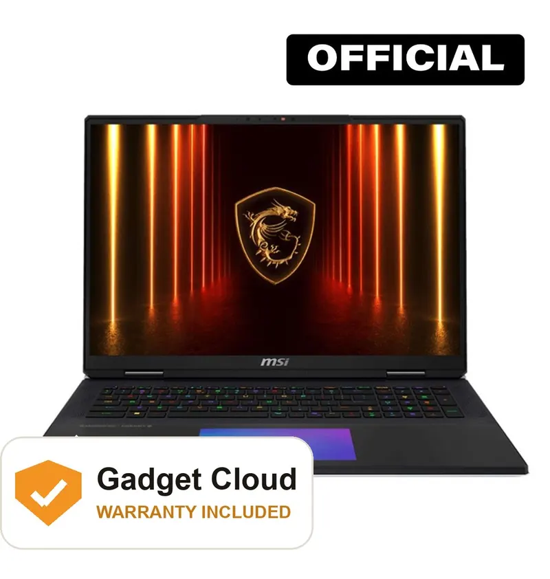 MSI Raider 18 HX AI A2XW Intel Core Ultra 9 NVIDIA GeForce RTX 5080 18" UHD+ MiniLED Gaming Laptop