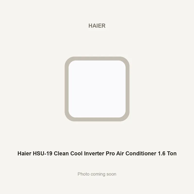 Haier HSU-19 Clean Cool Inverter Pro Air Conditioner 1.6 Ton
