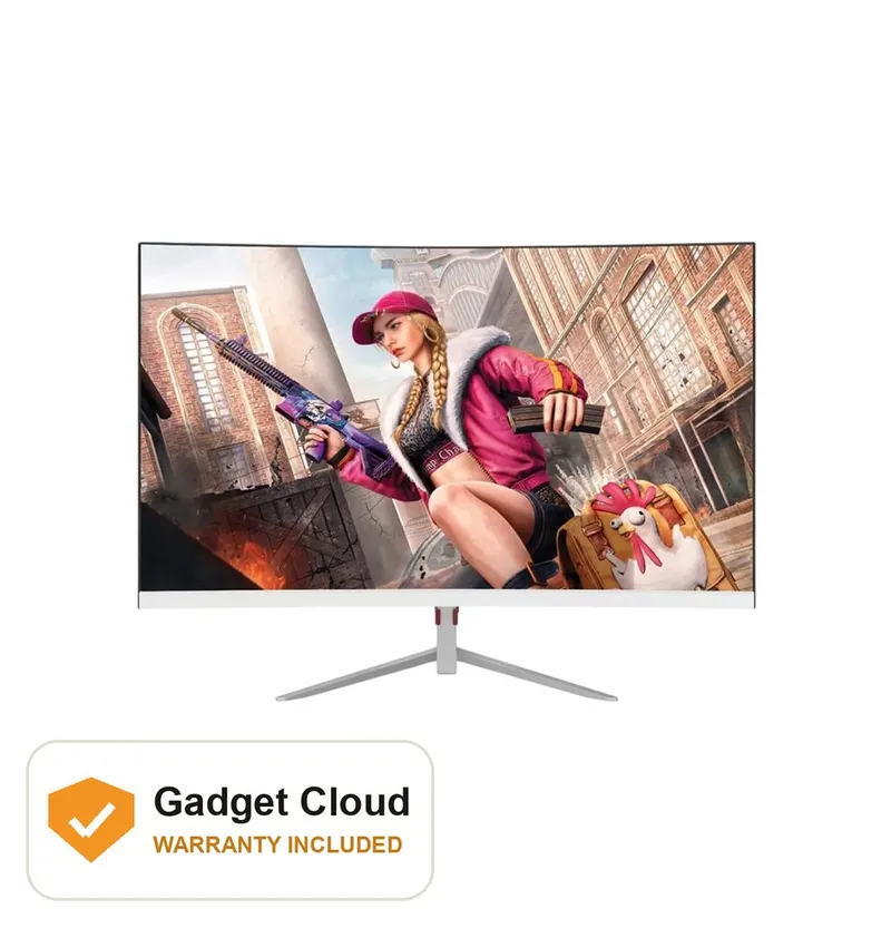 PC Power PCG24F180CW 24" 180Hz White Curved Gaming Monitor
