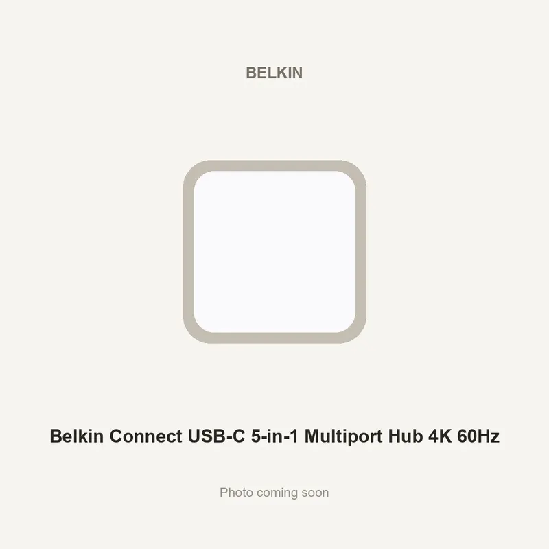 Belkin Connect USB-C 5-in-1 Multiport Hub 4K 60Hz