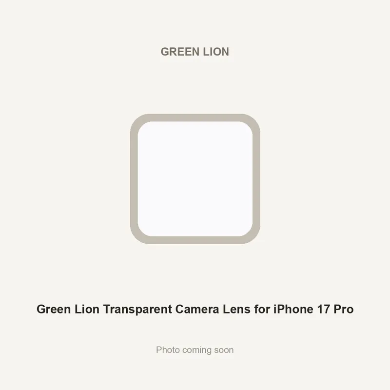 Green Lion Transparent Camera Lens for iPhone 17 Pro
